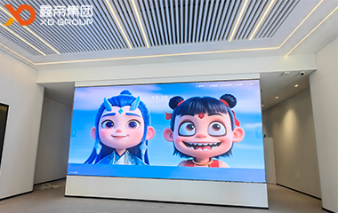 成都萊普科技股份展廳LED顯示屏項(xiàng)目